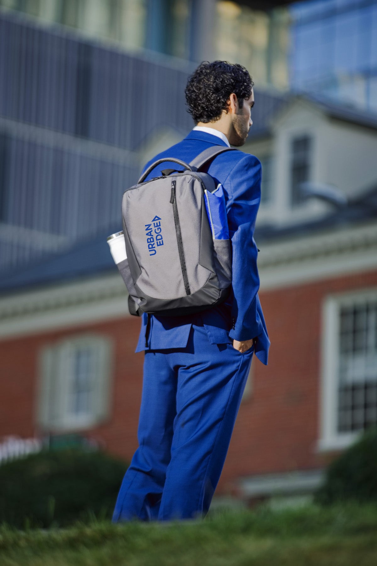 Gray Metro Tech Backpack