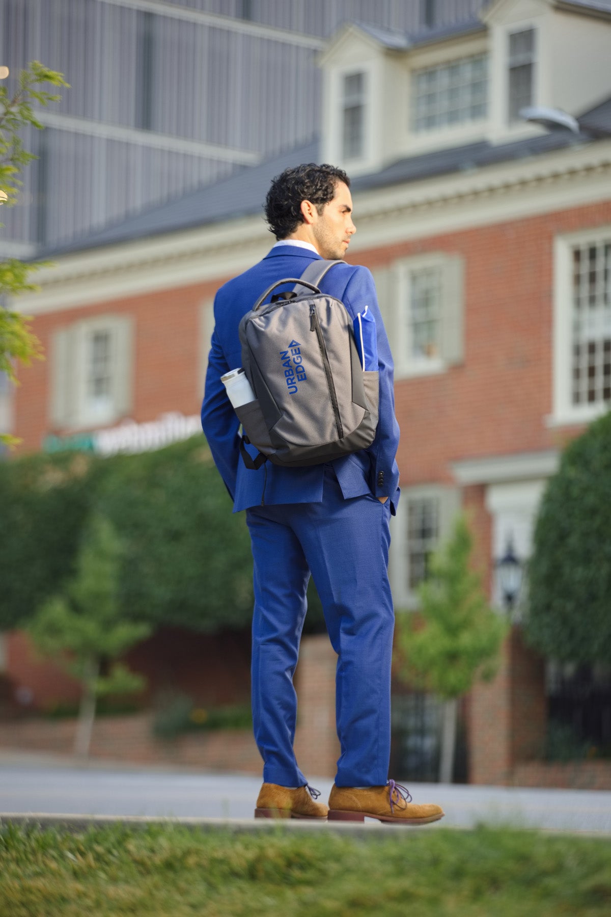 Gray Metro Tech Backpack