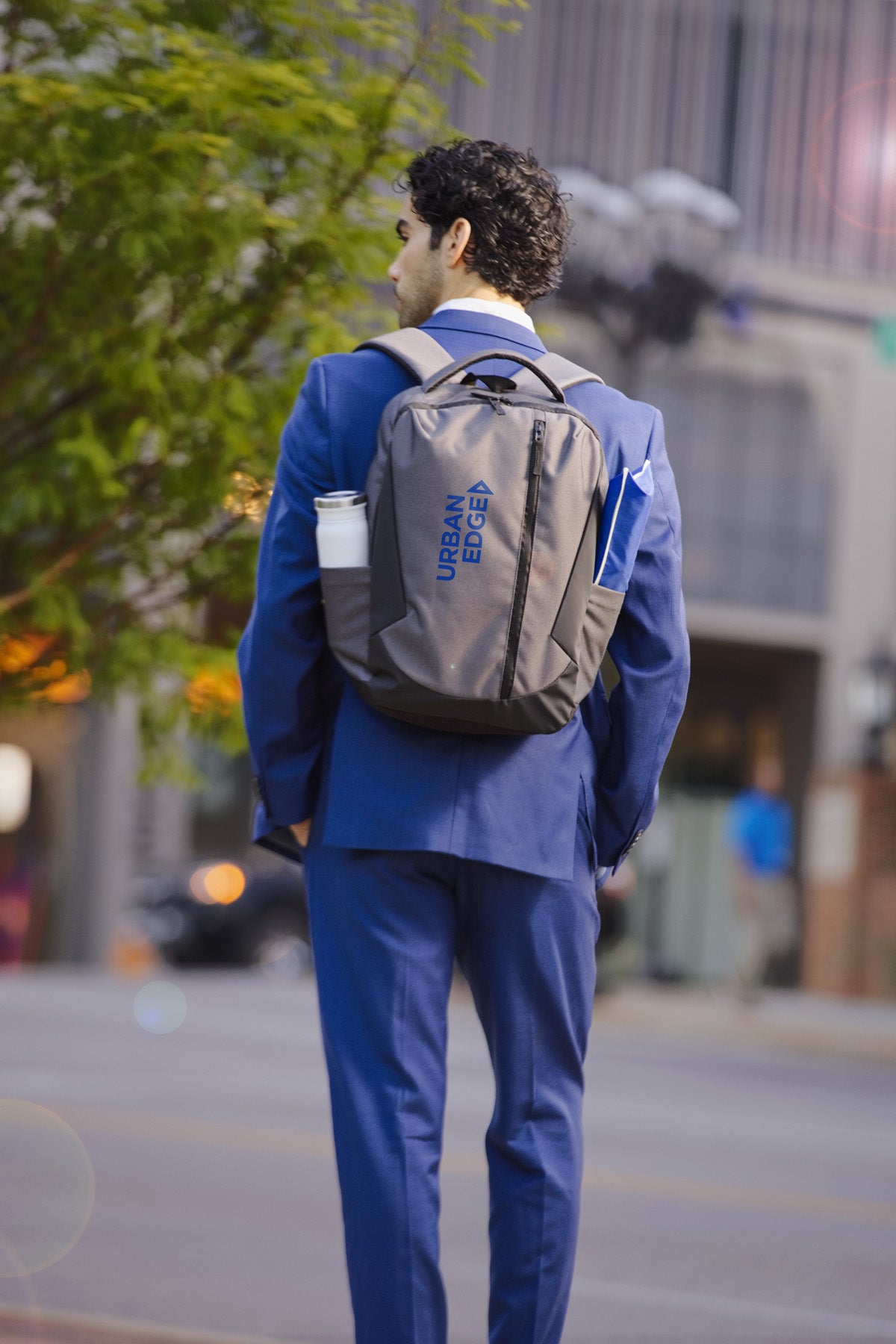 Gray Metro Tech Backpack