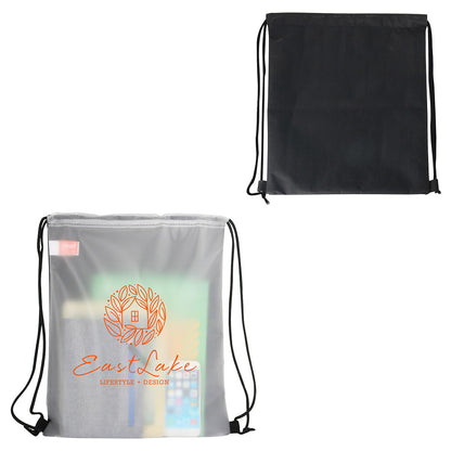Black Pearl Soft-Touch Drawstring Bag
