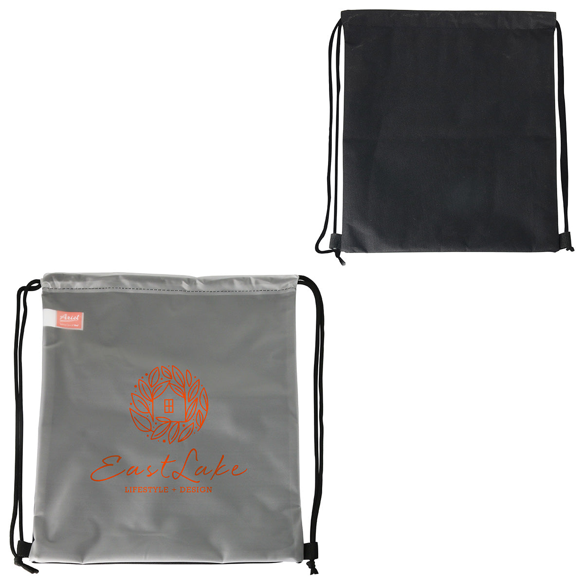 Black Pearl Soft-Touch Drawstring Bag