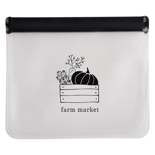 Sunflower PEVA Zip Closure Utility Bag