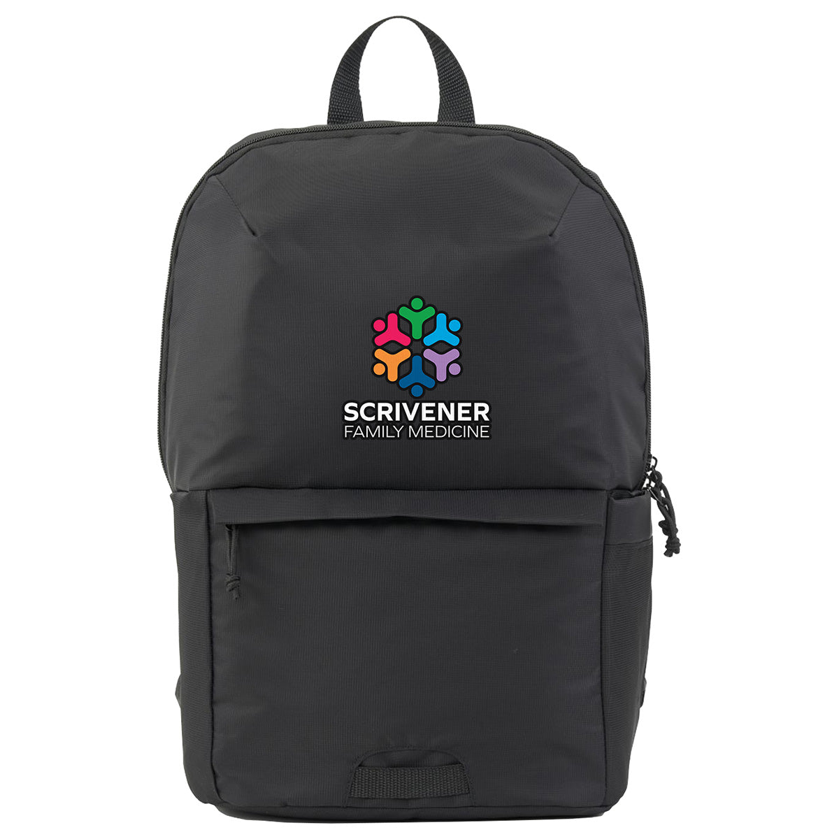 Black Uptown Recycled Nylon Backpack