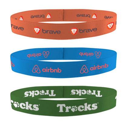 3/4" Dye Sublimated Stretchy Elastic Headband