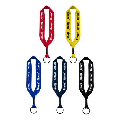 3/4" Polyester Key Chain with Crimp Split Ring