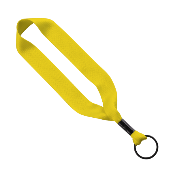 3/4" Polyester Key Chain with Crimp Split Ring