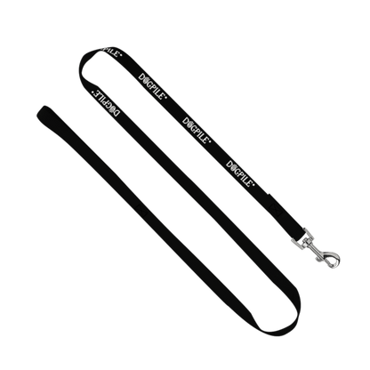 3/4" Smooth Nylon Pet Leash with Bright Metal Snap Hook