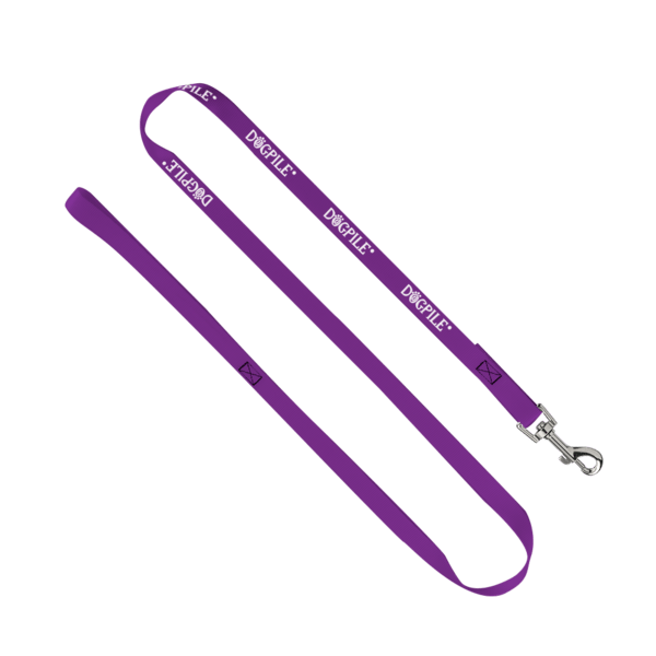 3/4" Smooth Nylon Pet Leash with Bright Metal Snap Hook