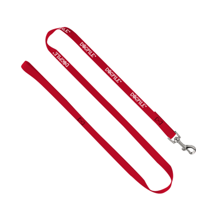 3/4" Smooth Nylon Pet Leash with Bright Metal Snap Hook