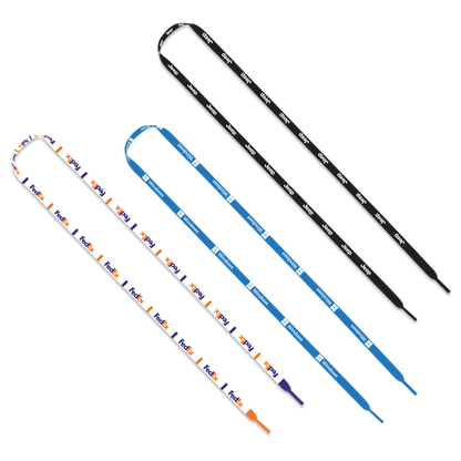 3/8" Dye-Sublimated Waffle-Weave Shoelaces (pair)