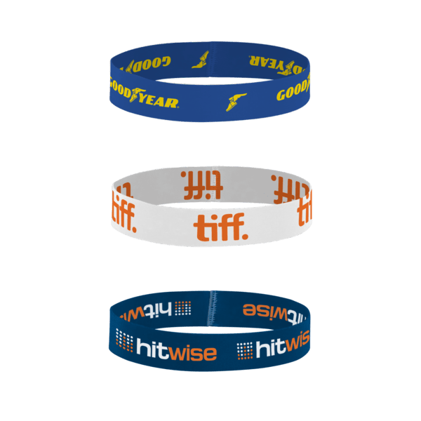 1/2" H x 7" L Dye-Sublimated Stretchy Elastic Bracelet