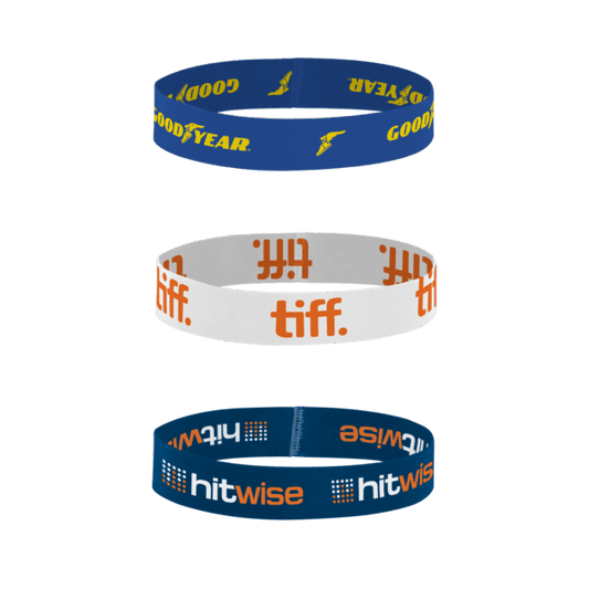 1/2" H x 7" L Dye-Sublimated Stretchy Elastic Bracelet