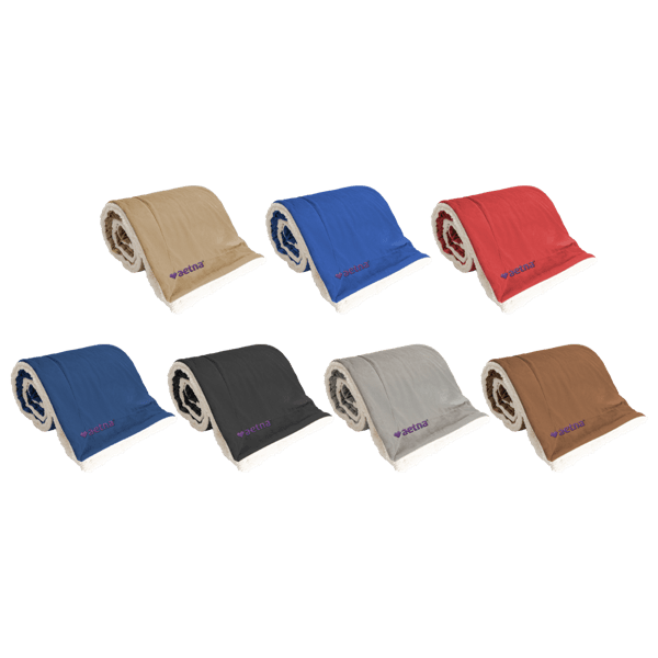 Black Oversized Mink Sherpa Blanket