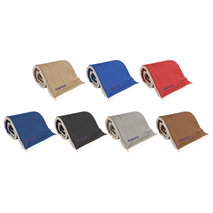 Black Oversized Mink Sherpa Blanket