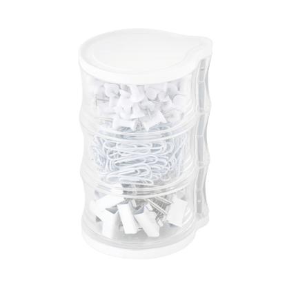 Tower of Clips and Push Pins