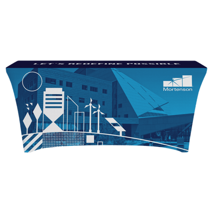 White 6ft Stretch Table Throw