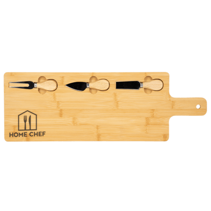 Long Charcuterie Board w/ Utensils