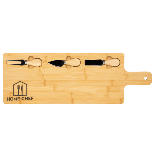 Long Charcuterie Board w/ Utensils