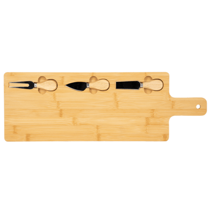 Long Charcuterie Board w/ Utensils