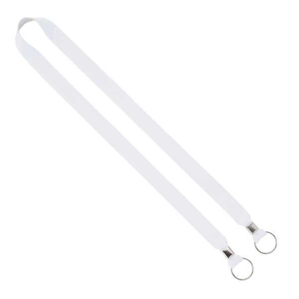 IMPORT Rush 3/4" Dye-Sublimated 2-Ended Lanyard with Dual Silver Crimp & Split-Ring