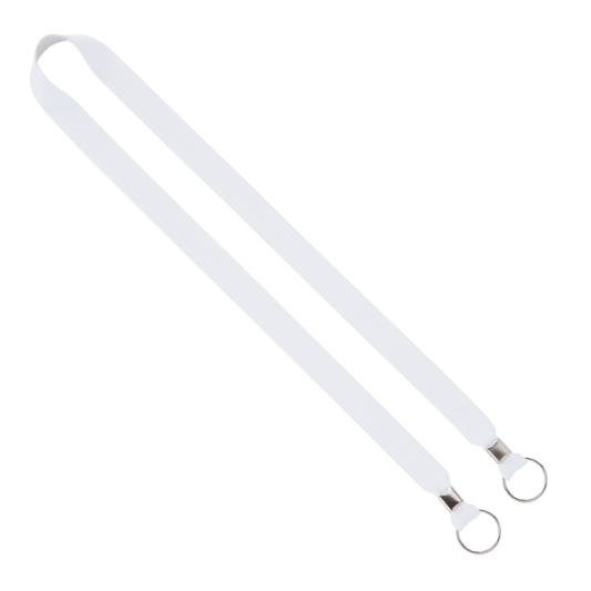 IMPORT Rush 3/4" Dye-Sublimated 2-Ended Lanyard with Dual Silver Crimp & Split-Ring