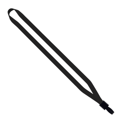 1/2" Polyester Lanyard with Non-Swivel Plastic Hook