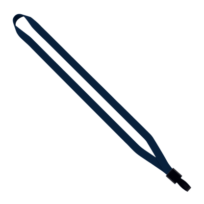 1/2" Polyester Lanyard with Non-Swivel Plastic Hook