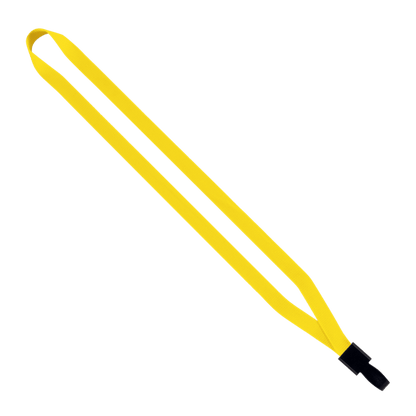 1/2" Polyester Lanyard with Non-Swivel Plastic Hook