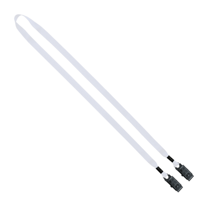 1/2" Polyester Double Bulldog Clip Lanyard