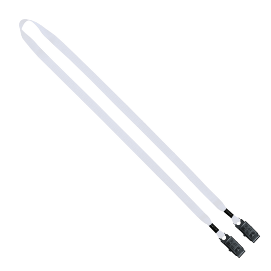 1/2" Polyester Double Bulldog Clip Lanyard
