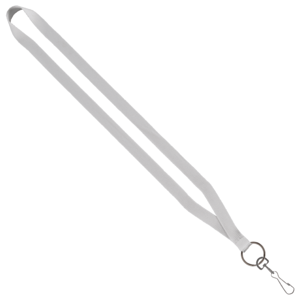 1/2" Polyester Lanyard with Sewn Metal Swivel Snap Hook