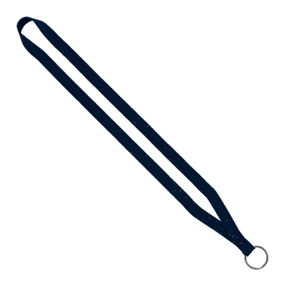 1/2" Polyester Lanyard with Sewn Metal Split-Ring