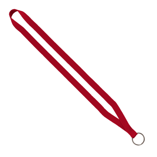 1/2" Polyester Lanyard with Sewn Metal Split-Ring