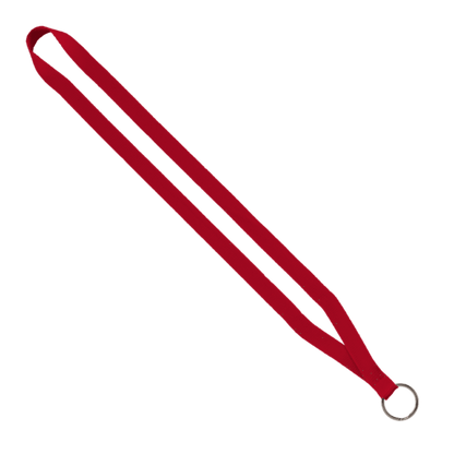 1/2" Polyester Lanyard with Sewn Metal Split-Ring