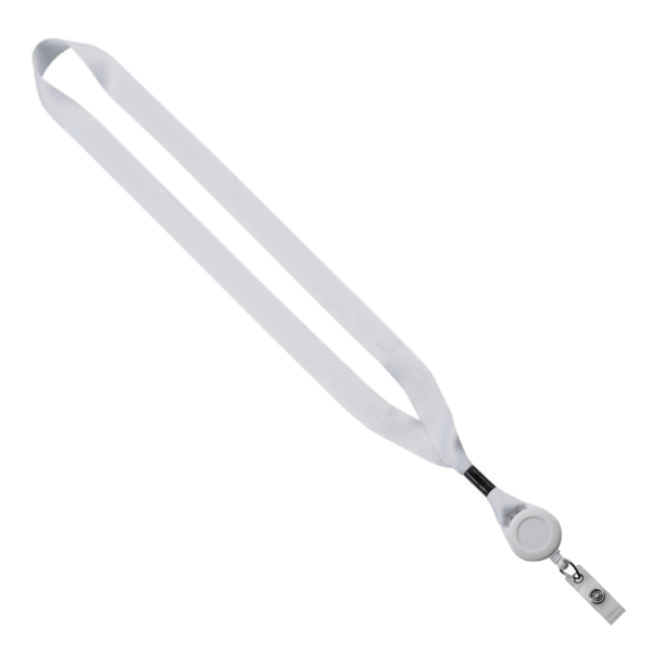 3/4" Dye-Sublimated Lanyard with Metal Crimp & Retractable Badge Reel