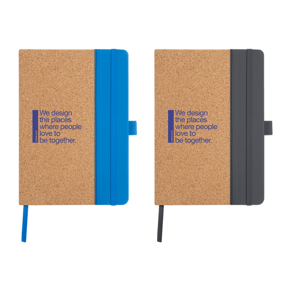 Blue Hickory Cork & Recycled PU Notebook