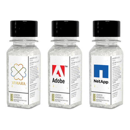 2 oz. Lemon Verbena Bath Salts in Tall Square Jar