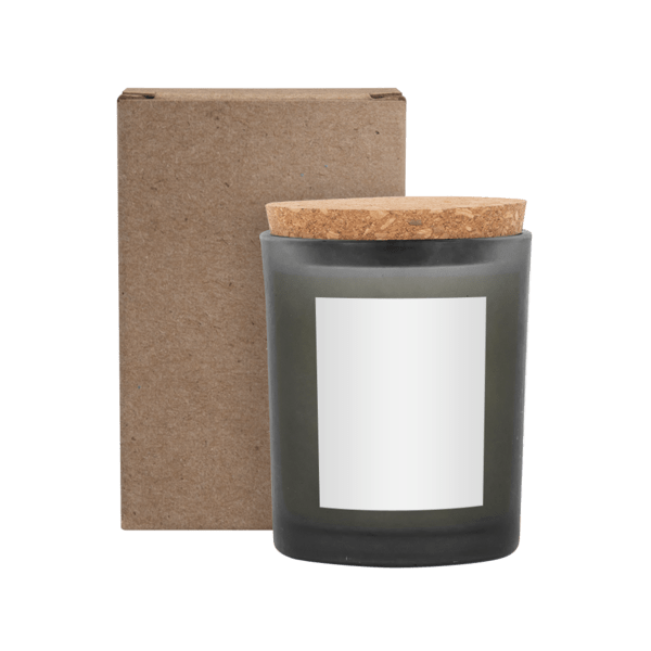 ZEN Niva Frosted Candle with Cork Lid