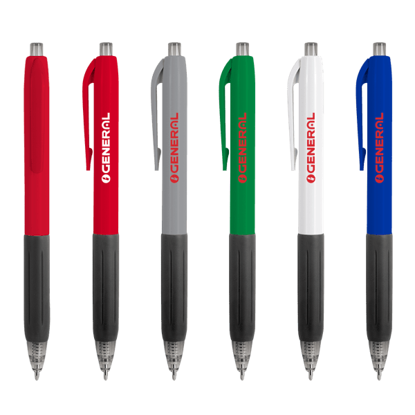 White Turbo Recycled Ballpoint with rTPR Grip