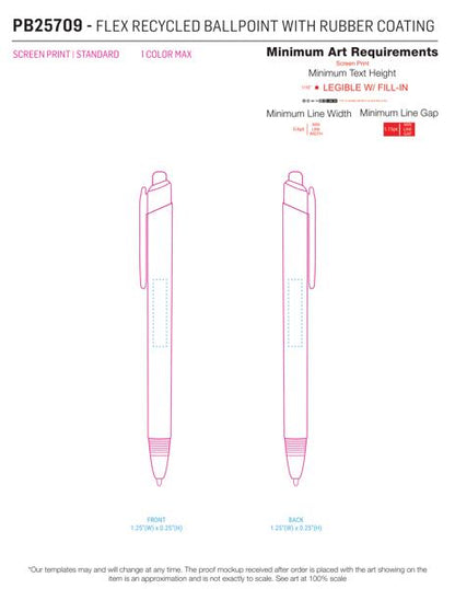 Flex Recycled Ballpoint with Rubber Coating