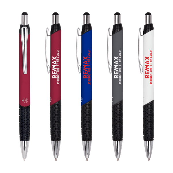 White Evanston Recycled Aluminum NFC Stylus Pen