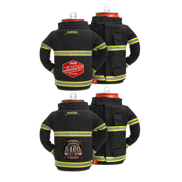Black, Reflective The Backdraft Can Cooler, By Puffin Drinkwear