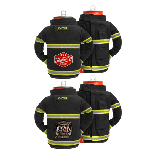 Black, Reflective The Backdraft Can Cooler, By Puffin Drinkwear