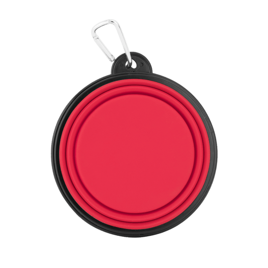 Collapsible Silicone Pet Bowl w/Carabiner