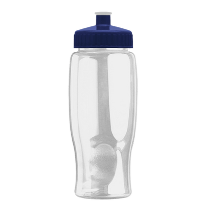 Rotation 27oz Transparent Contour Bottle w/Push-Pull Lid
