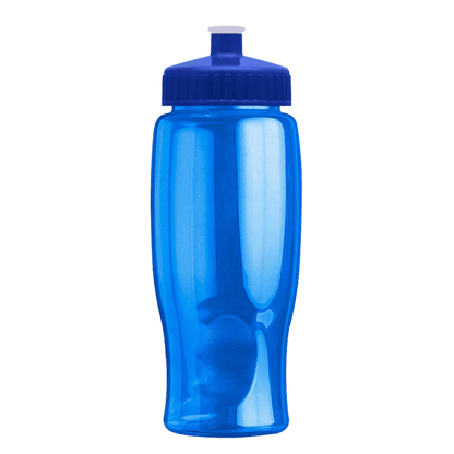 Rotation 27oz Transparent Contour Bottle w/Push-Pull Lid