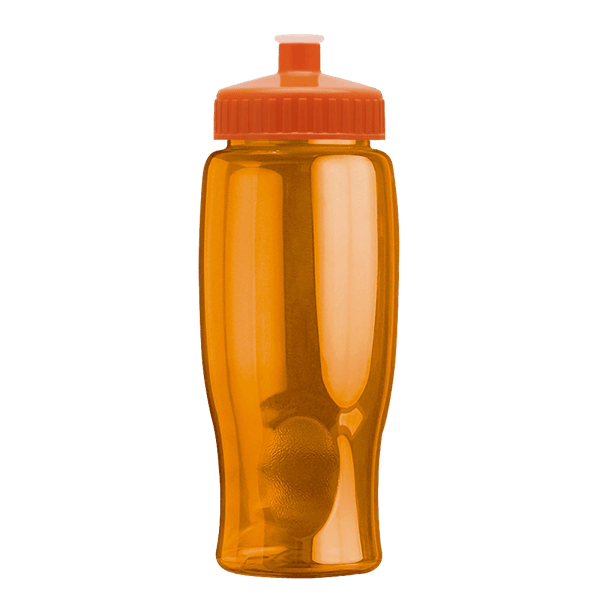 Rotation 27oz Transparent Contour Bottle w/Push-Pull Lid