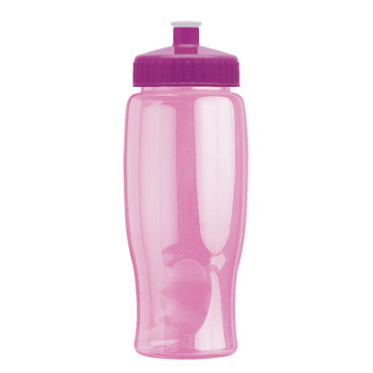 Rotation 27oz Transparent Contour Bottle w/Push-Pull Lid