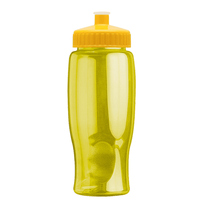 Rotation 27oz Transparent Contour Bottle w/Push-Pull Lid