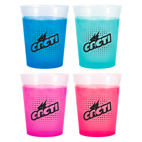 Blue 16 oz Color Changing Stadium Cup